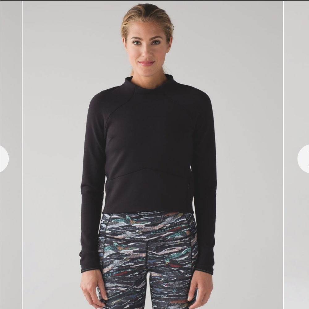 Lululemon Athletica hill and valley mock neck